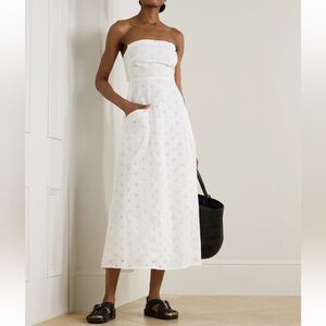 Matteau broderie Strapless White Eyelet Dress size 2 (us4)